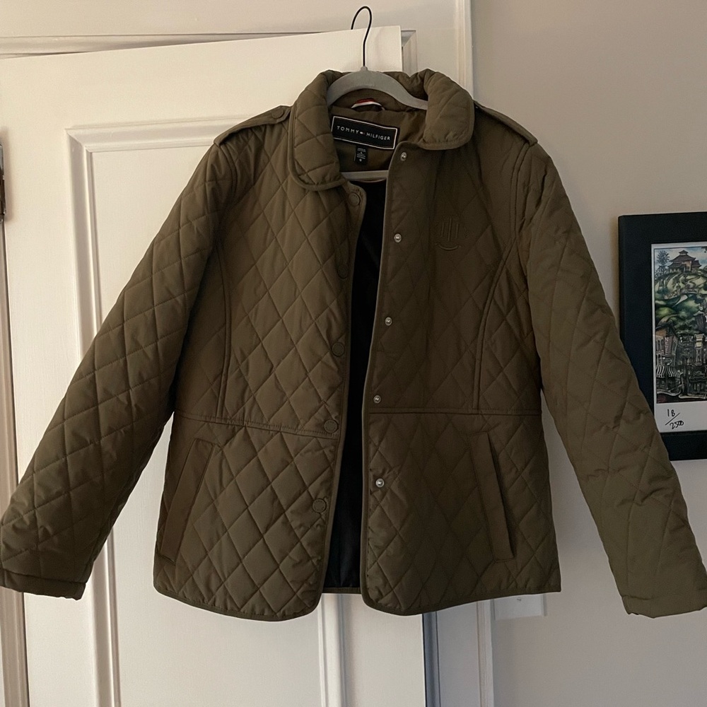 Tommy Hilfiger Women’s Quilted Olive Jacket